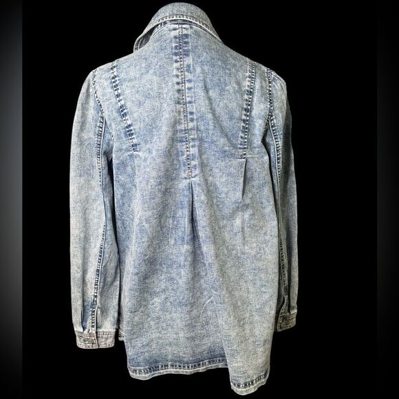 NWT LOGO Denim Shirt XXS - Picture 6 of 8